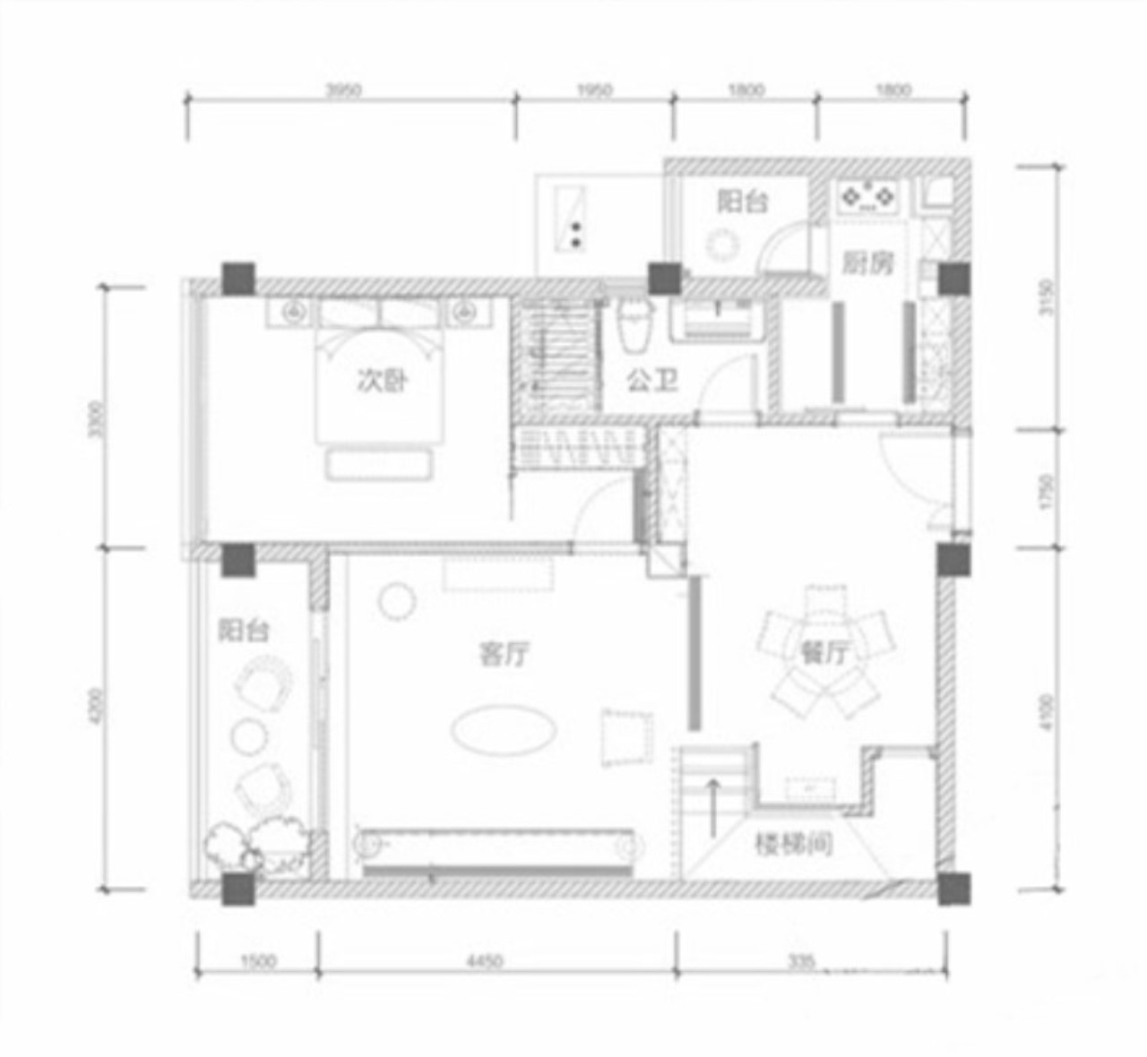 满京华云晓公馆普通住宅155㎡户型图