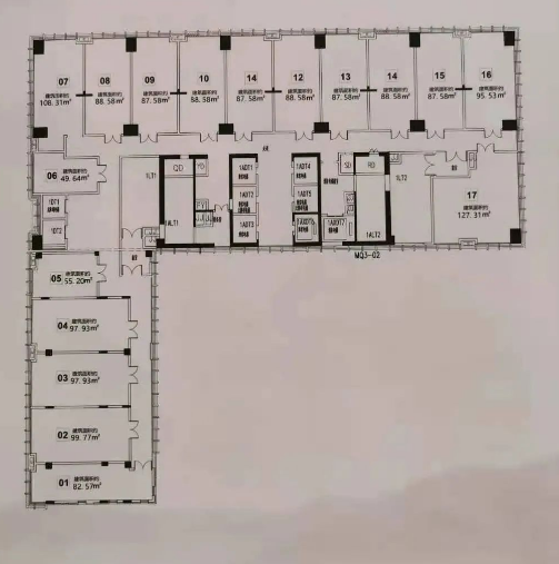 前海领寓商业-loft88㎡户型图