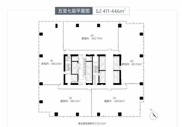 顺泰中晟大厦商业-平层411㎡户型图